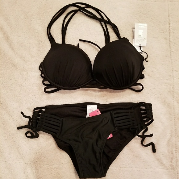 Other - Black Strappy Bikini
